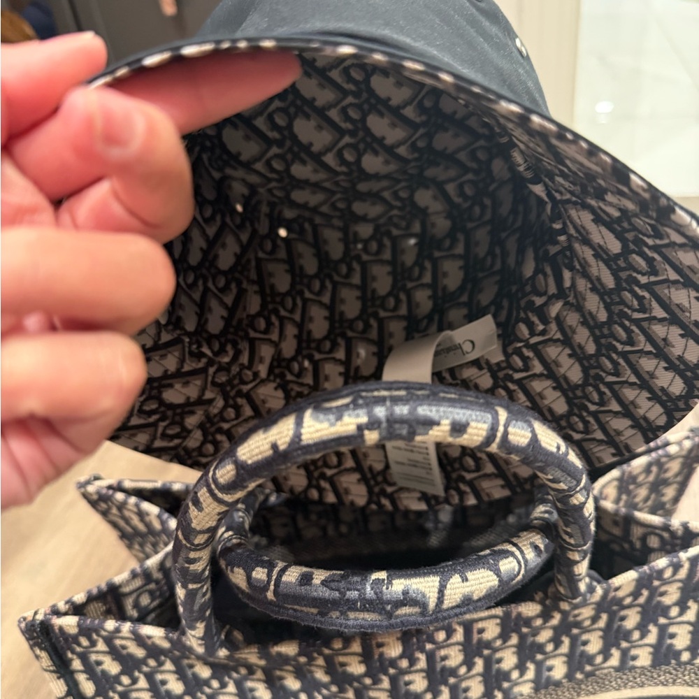 Dior Monogram Hat - Black and White